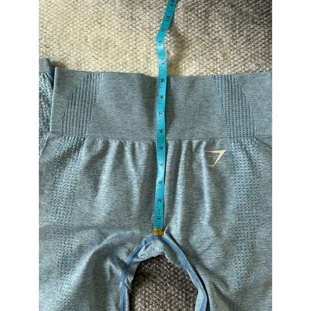 Gymshark Vital Seamless 2.0 Evening Blue Marl 7/8 Length Leggings Size Small - Picture 9 of 10